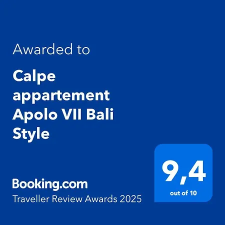 Apartment Apolo Vii Bali Style Calpe